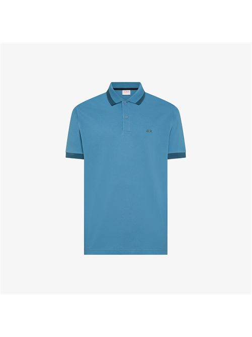 polo big stripe on collar s/s SUN 68 | A3611256